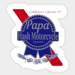 Papa Hash Apparel: Ribbon of Blue Sticker